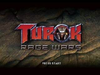 Turok Rage Wars title screen for Nintendo 64